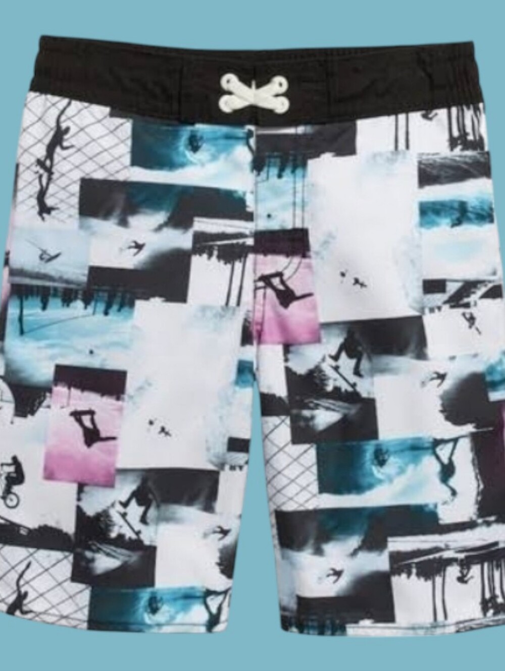 Old Navy Boy's Skater Surfer Printed Boardshorts